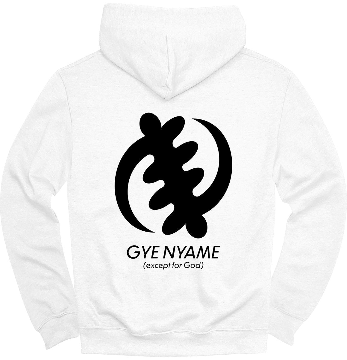 Adinkra Gye Nyame Except For God (BACK) Hoodie - Zion Threadz