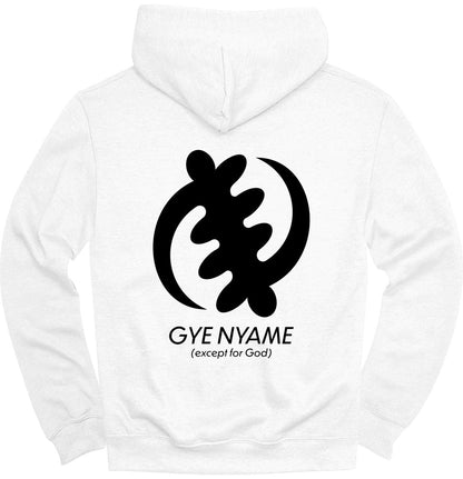 Adinkra Gye Nyame Except For God (BACK) Hoodie - Zion Threadz