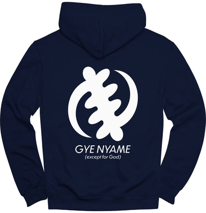 Adinkra Gye Nyame Except For God (BACK) Hoodie - Zion Threadz