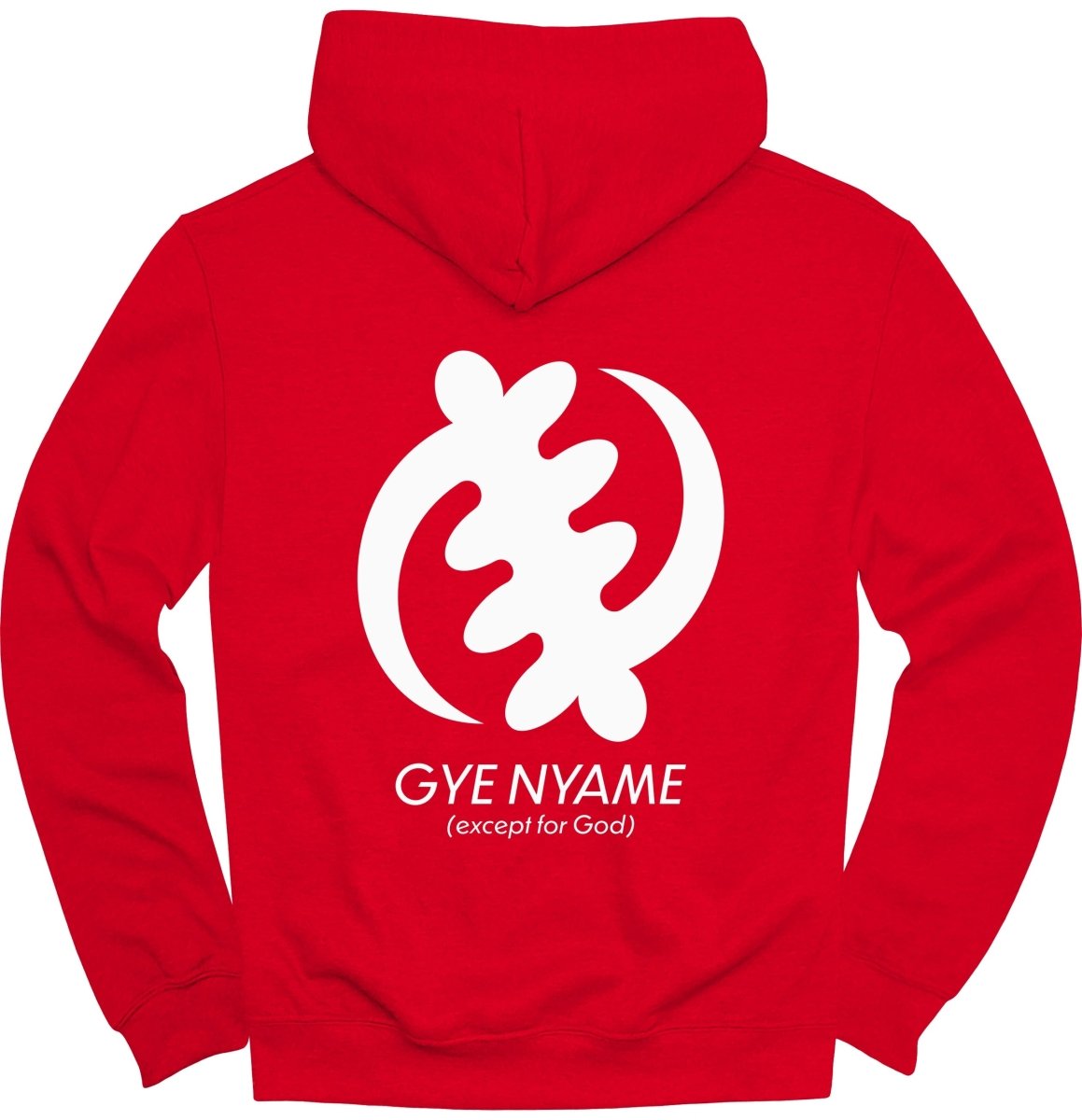 Adinkra Gye Nyame Except For God (BACK) Hoodie - Zion Threadz