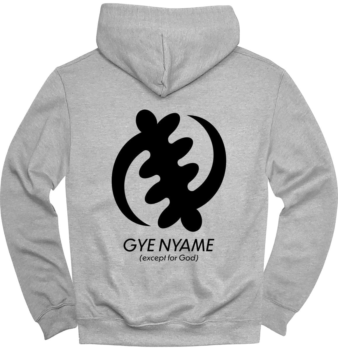 Adinkra Gye Nyame Except For God (BACK) Hoodie - Zion Threadz