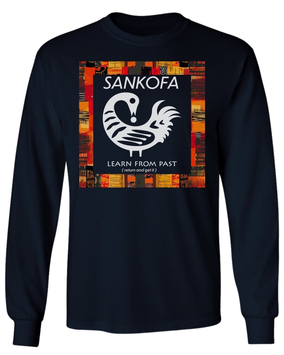 Adinkra Sankofa Color Pattern Long Sleeve - Zion Threadz