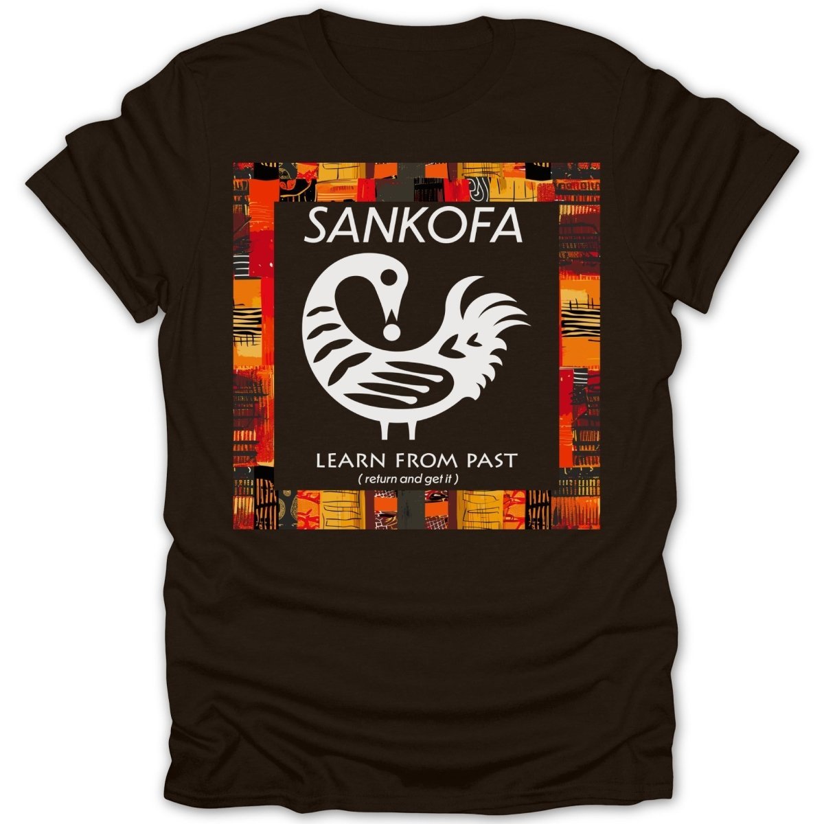 Adinkra Sankofa Color Pattern Tee - Zion Threadz