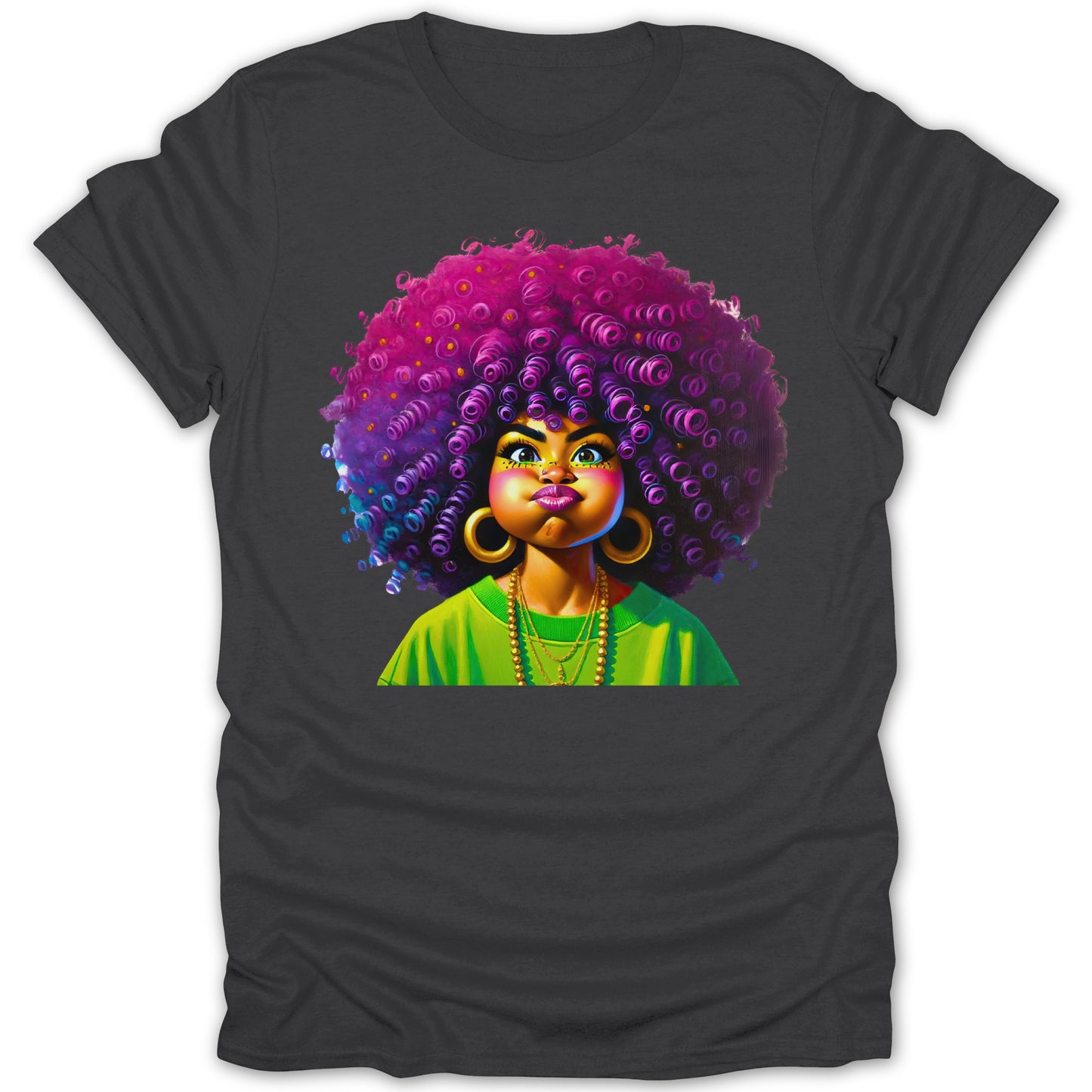 Colorful Cartoon Character Print Unique T-shirt product type