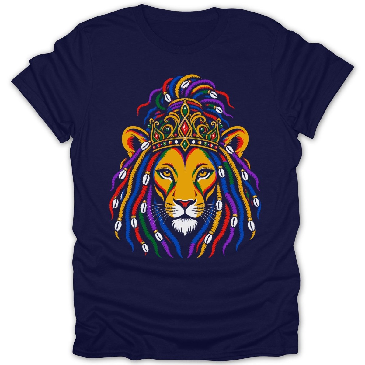 Reggae Lioness With Dreads PB Tee - Zion Threadz