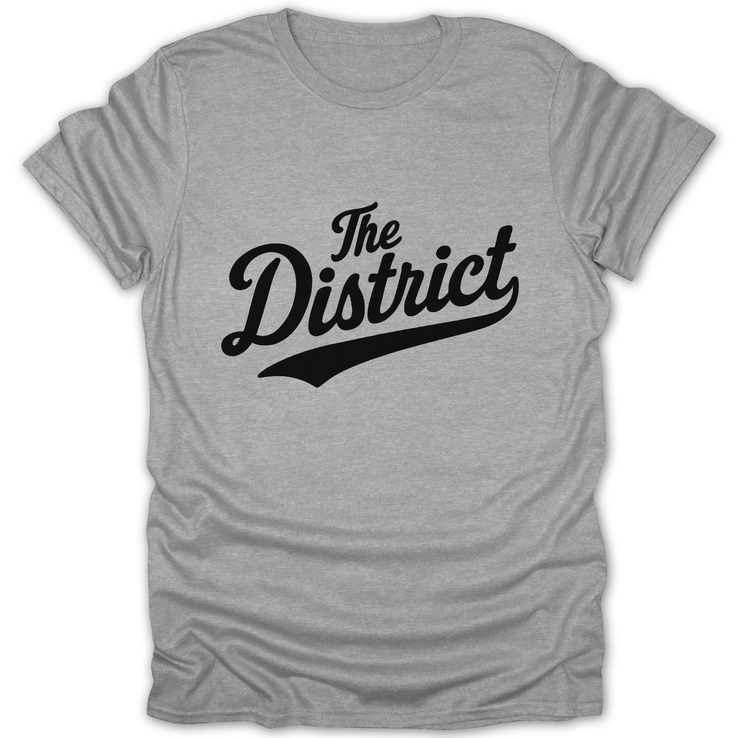The District Logo on Gray Tee Shirt Product Type
