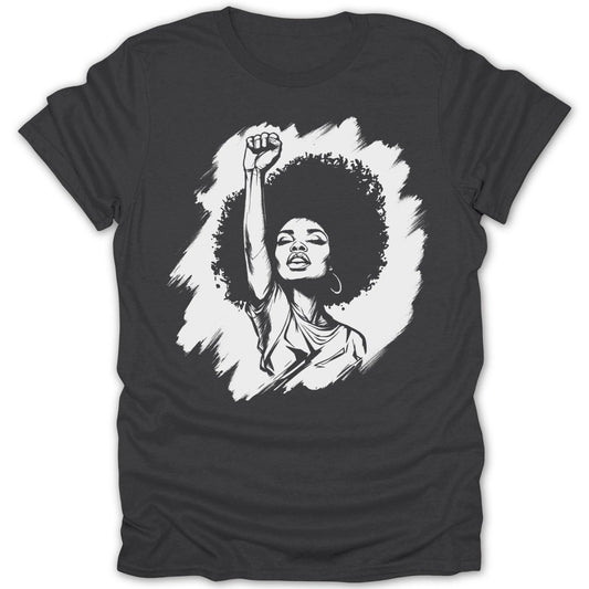 Afro Woman Power Tee - Zion Threadz