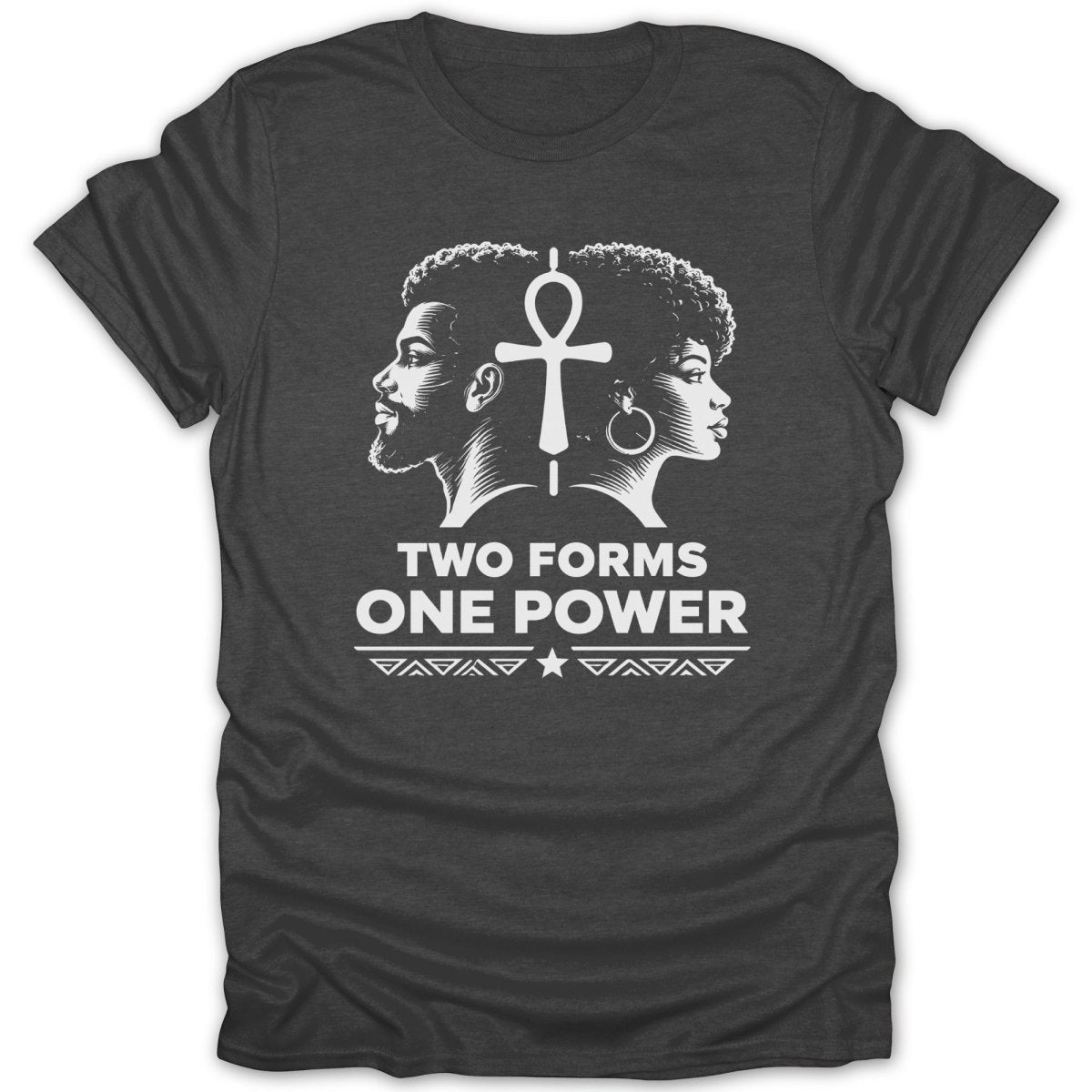 Two Forms One Power Ankh Tee - Zion Threadz