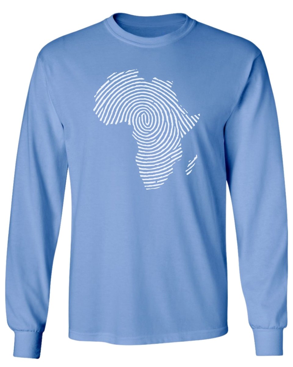 Africa Fingerprint BW Long Sleeve - Zion Threadz