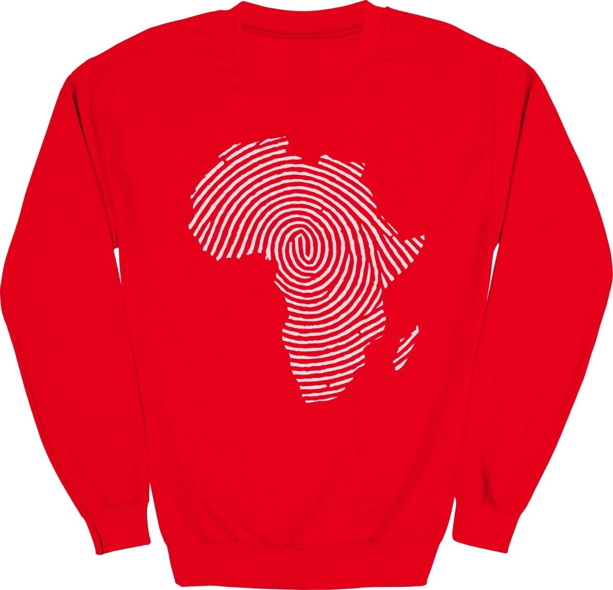 Africa Fingerprint BW Sweatshirt - Zion Threadz