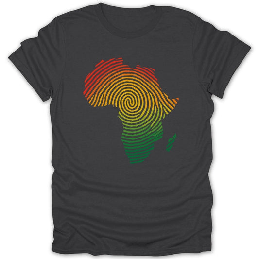 Africa Fingerprint Color Tee - Zion Threadz