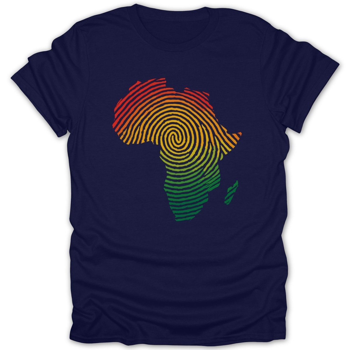 Africa Fingerprint Color Tee - Zion Threadz