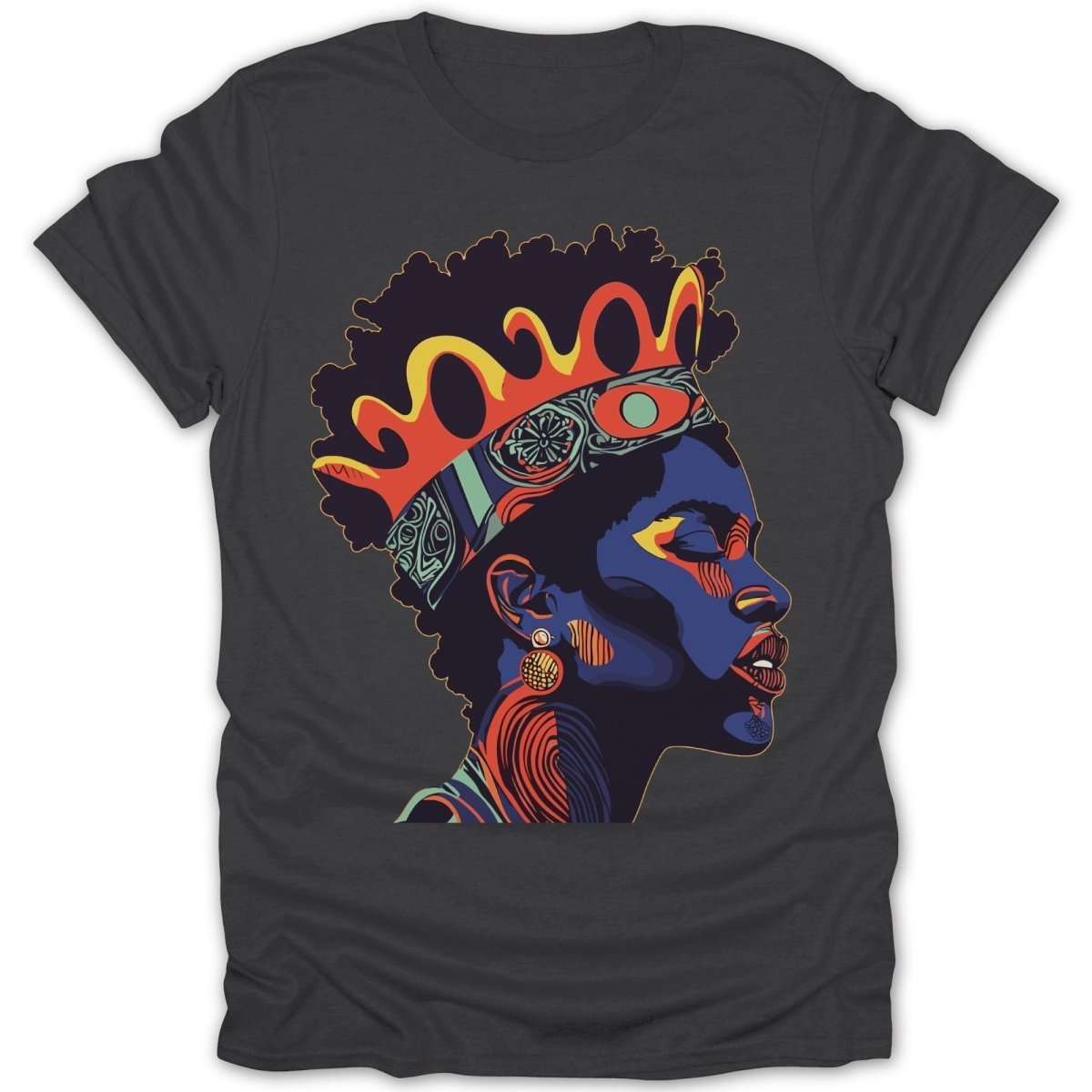 Afro Queen Crown Tee - Zion Threadz