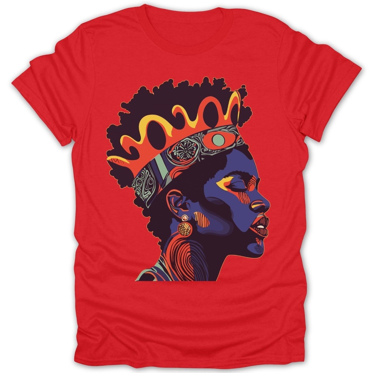 Afro Queen Crown Tee - Zion Threadz