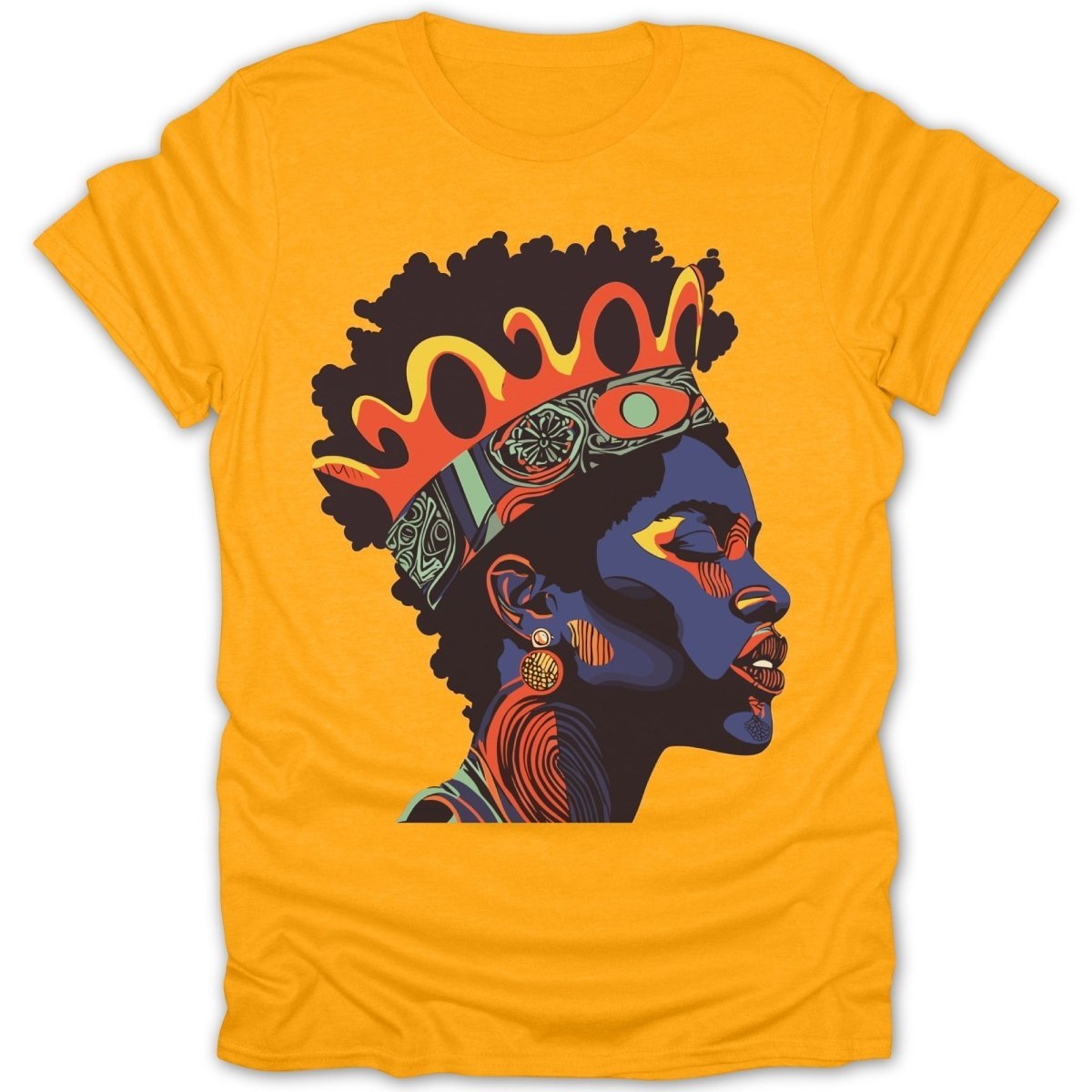 Afro Queen Crown Tee - Zion Threadz