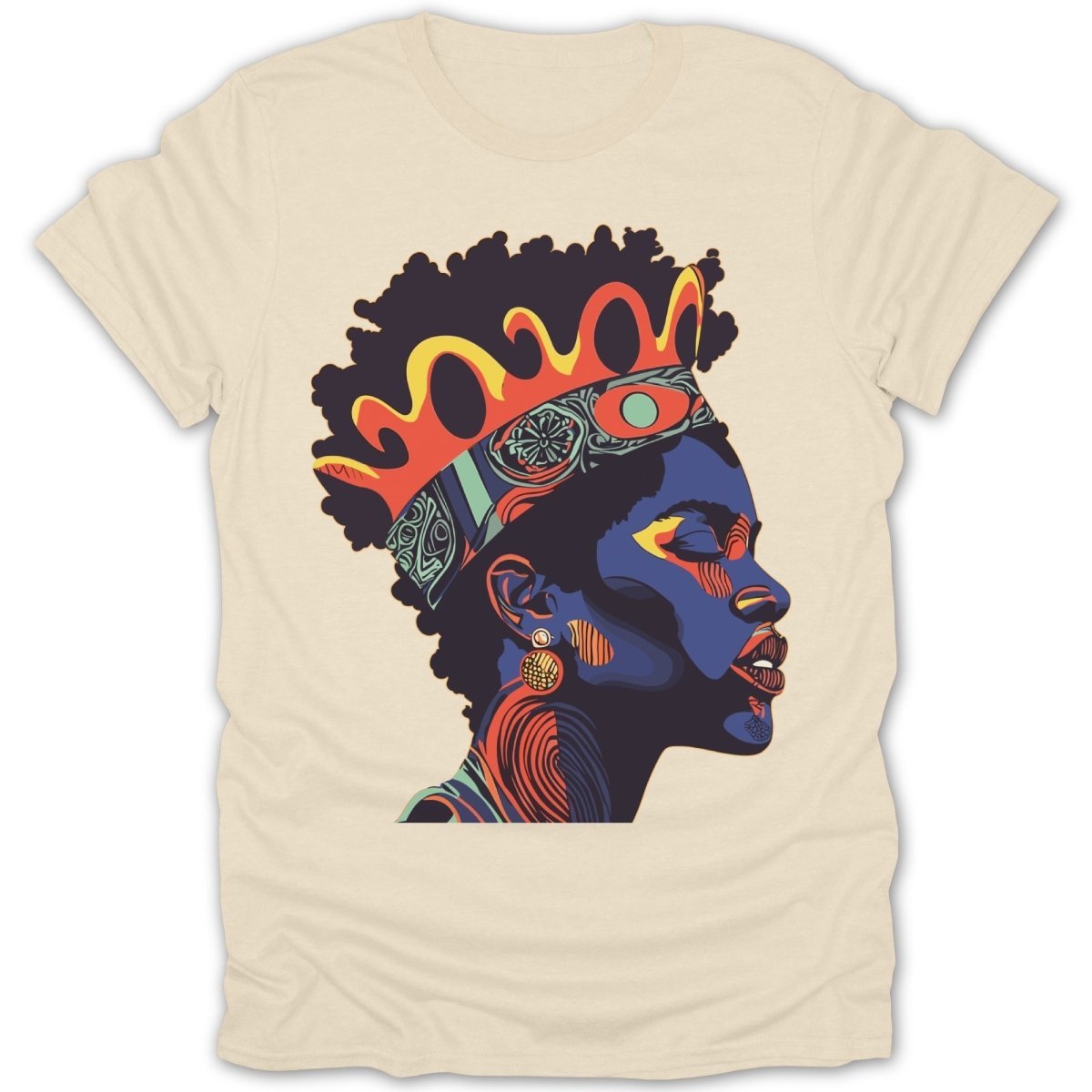 Afro Queen Crown Tee - Zion Threadz