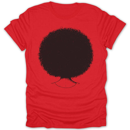 Artistic Afro Girl Back Portrait Tee - Zion Threadz