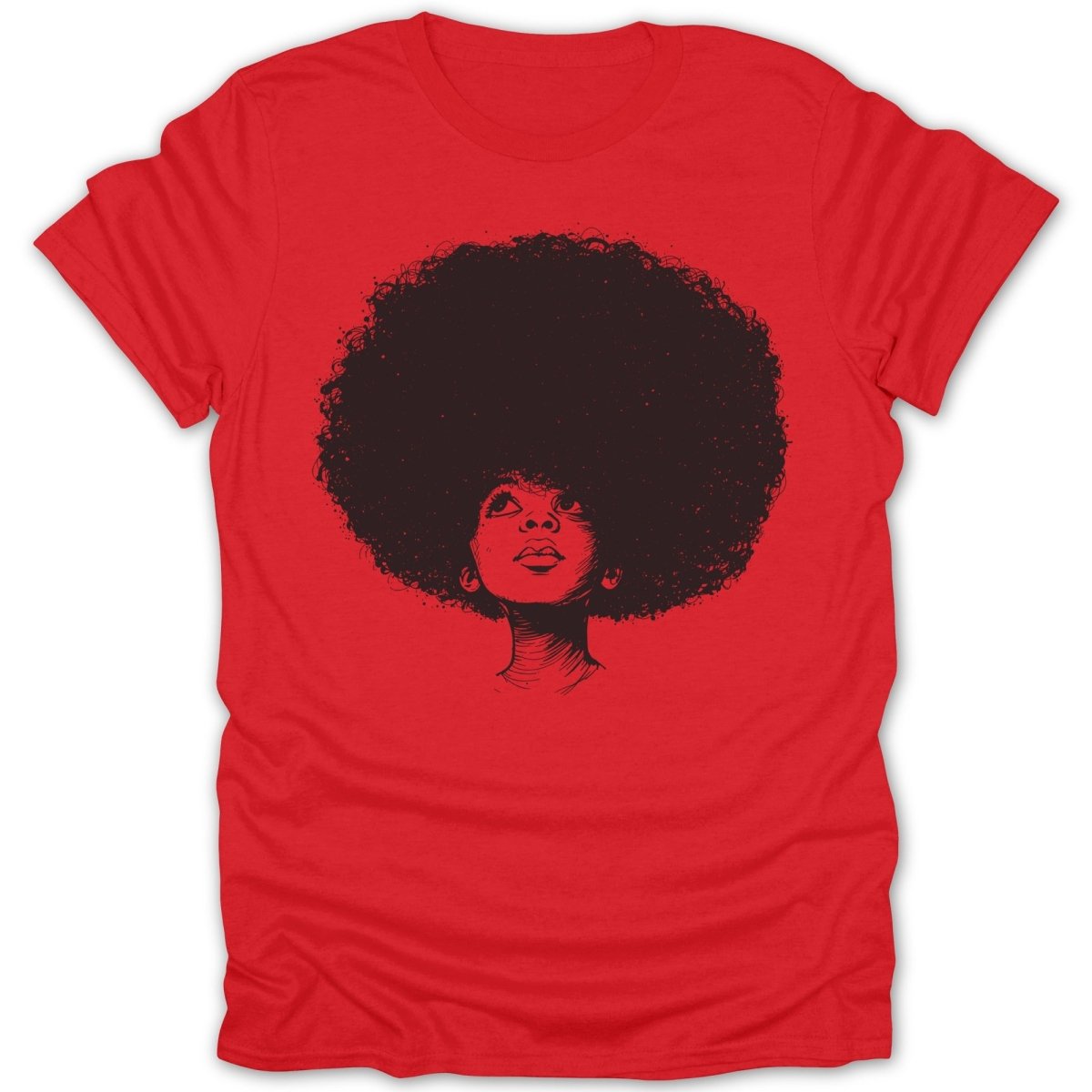 Artistic Afro Girl Portrait Tee - Zion Threadz