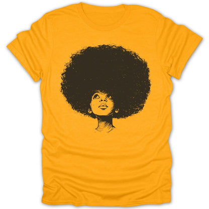 Artistic Afro Girl Portrait Tee - Zion Threadz