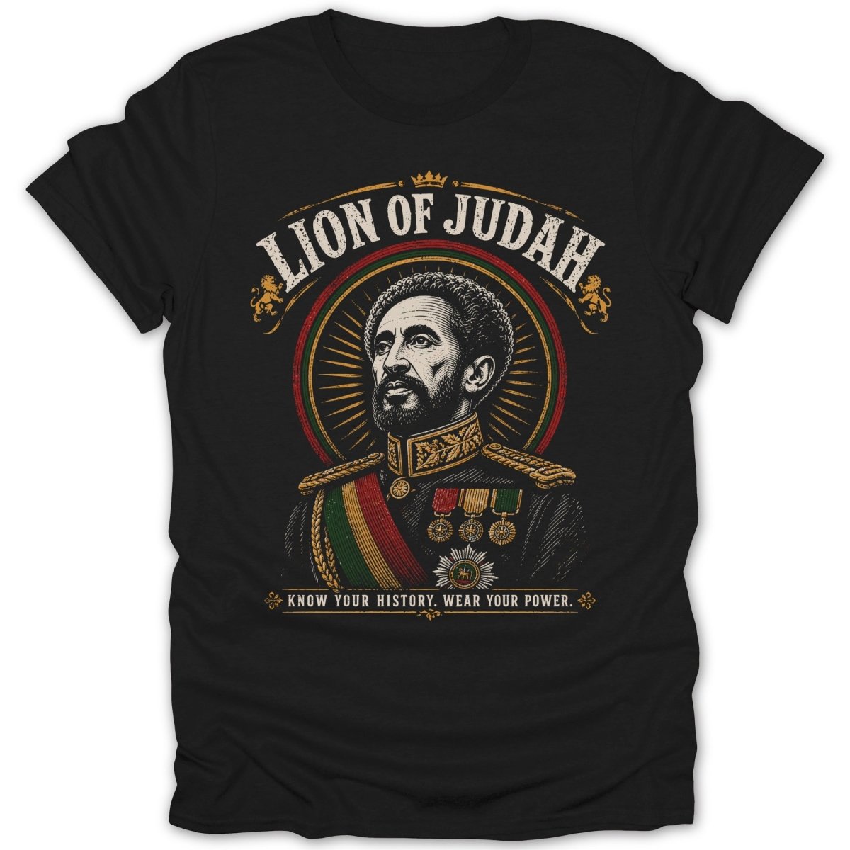 Haile Selassie Lion of Judah Tee - Zion Threadz
