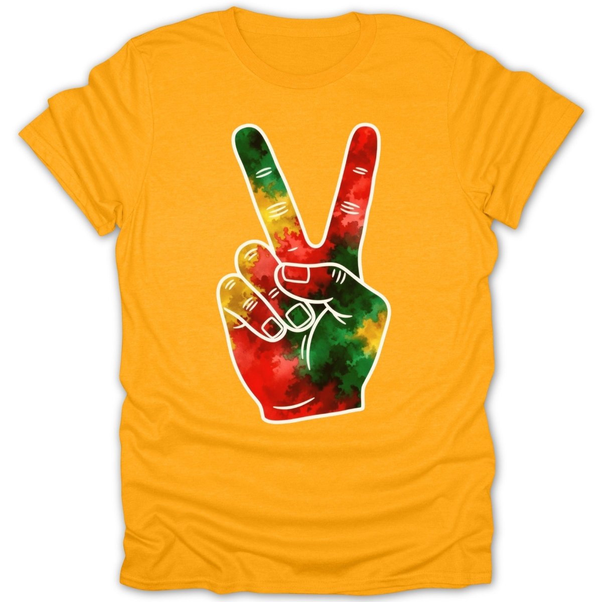 Rasta Peace Sign Tee - Zion Threadz