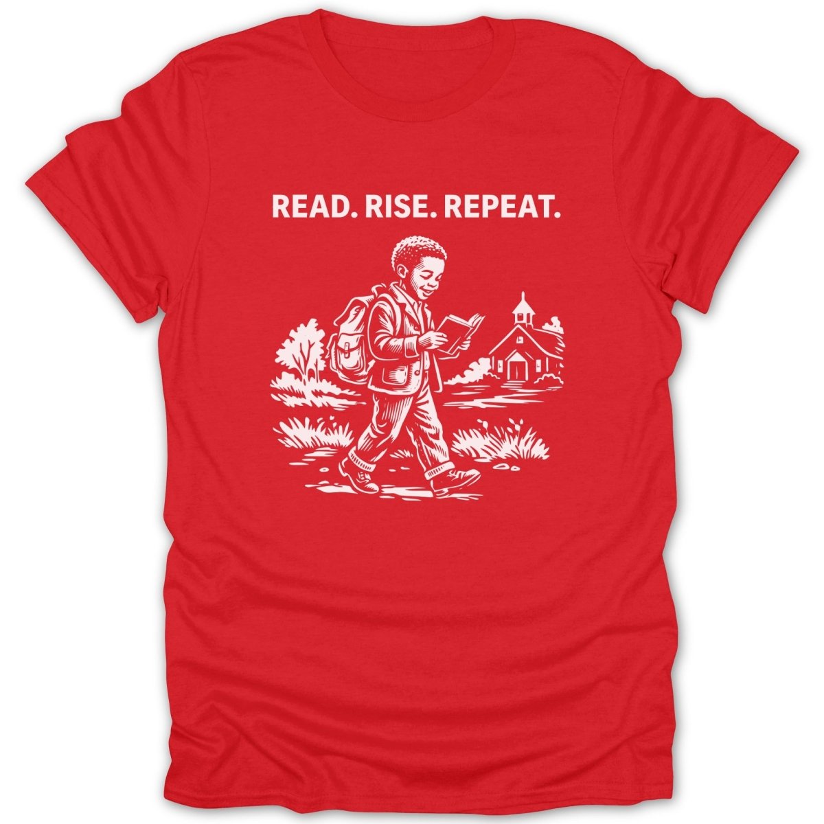 Black Boy Read Rise Repeat Tee - Zion Threadz