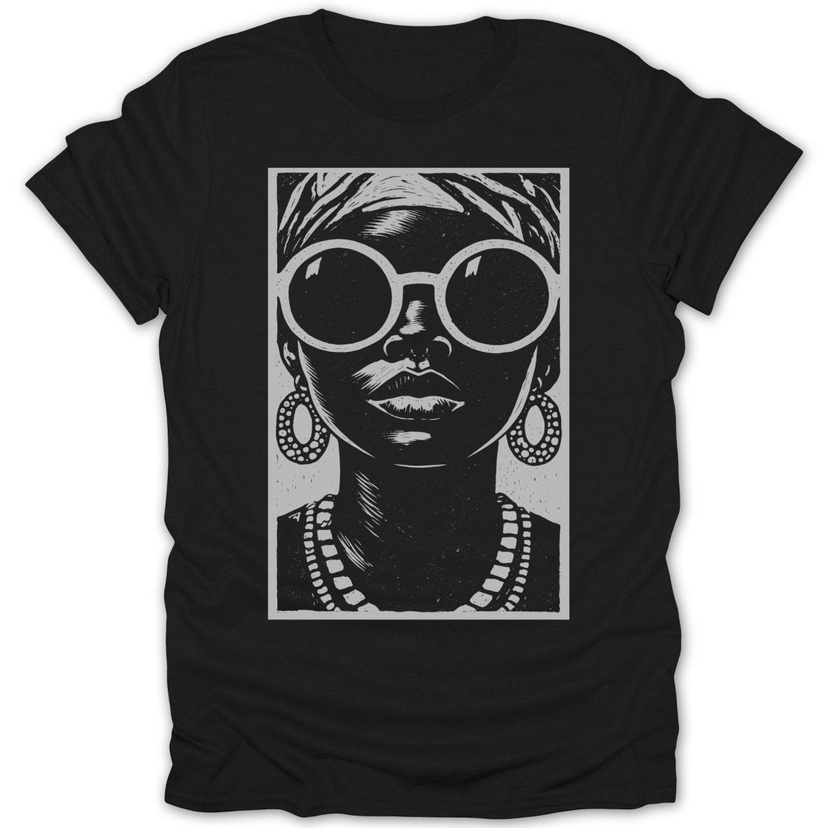 Monochrome Woman Muse Tee - Zion Threadz