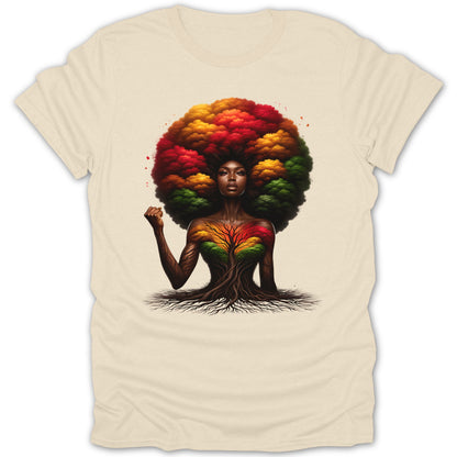Afrofuturistic Tree Art Design T-Shirt product