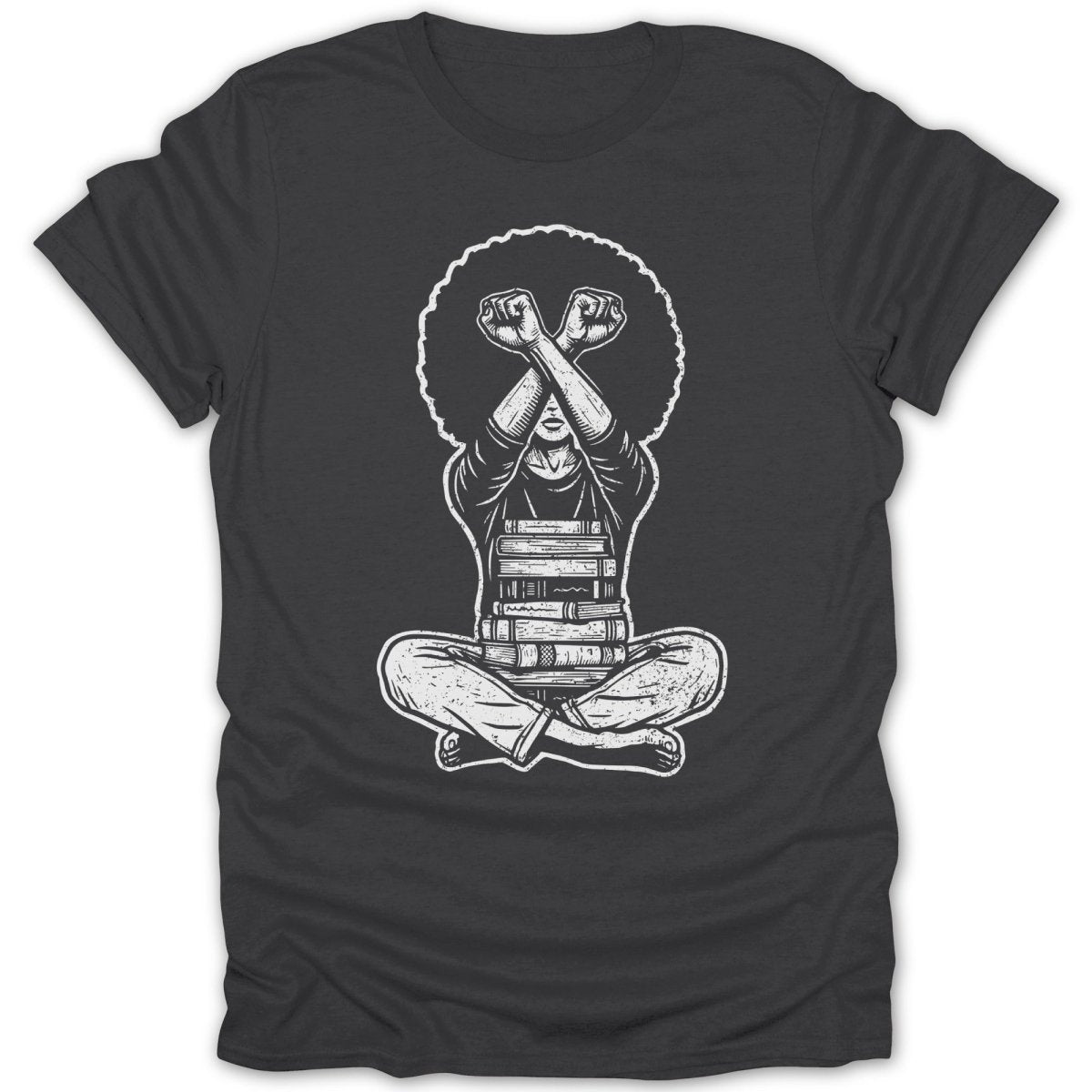 Knowledge Is Power Distressed Tee - Zion Threadz