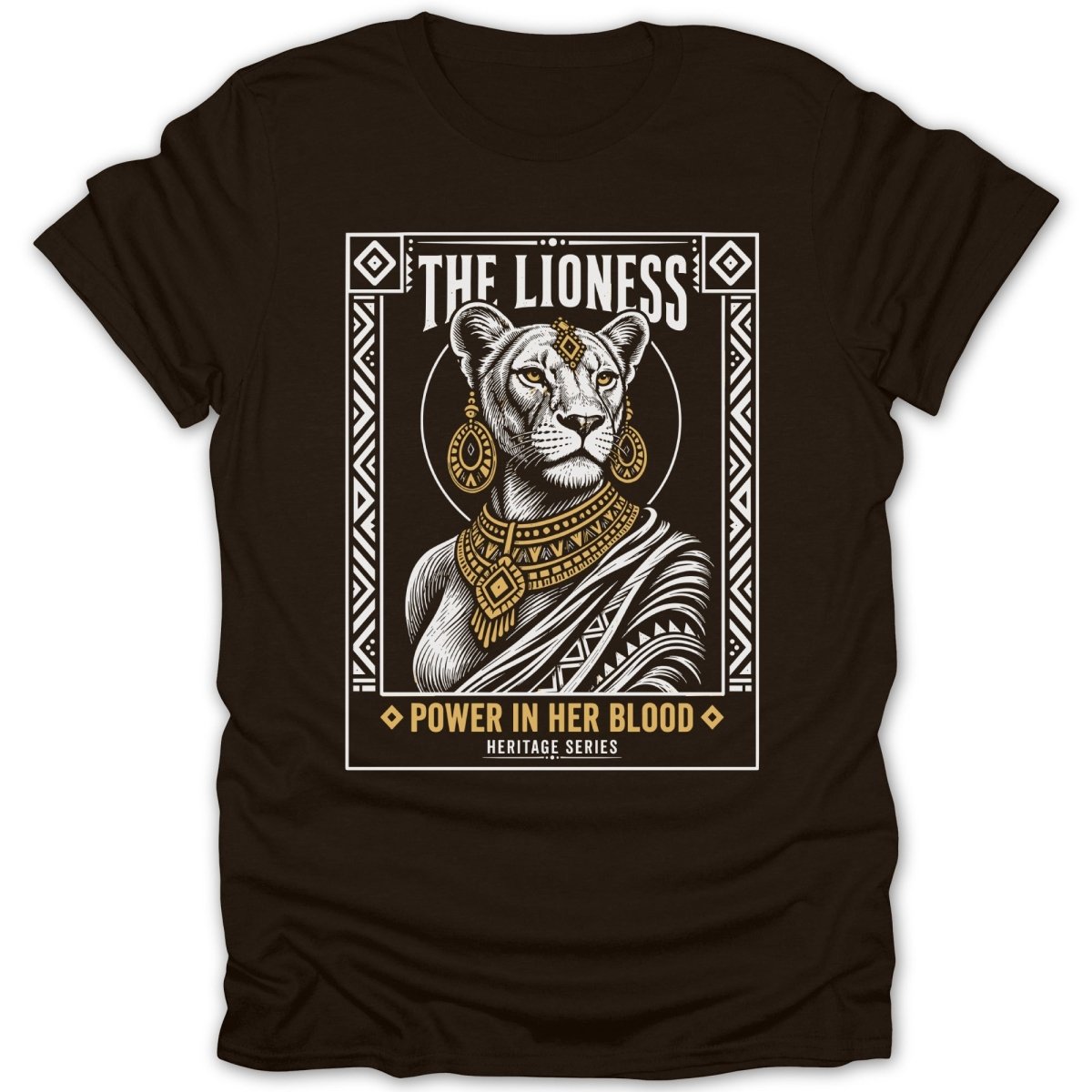 Lioness: Power In Her Blood GLD Tee - Zion Threadz