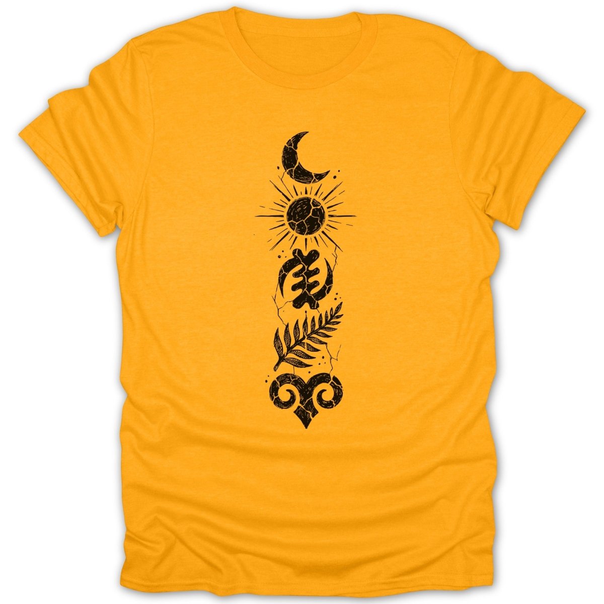 Distressed Celestial Adinkra Tee - Zion Threadz