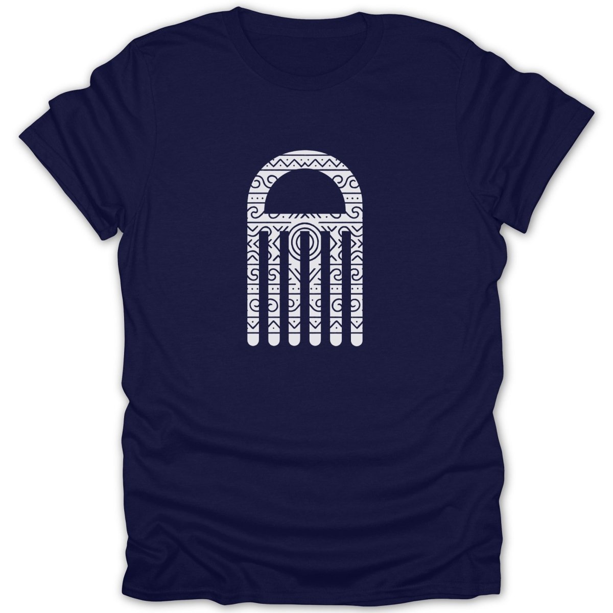 Adinkra Duafe Pattern Tee - Zion Threadz