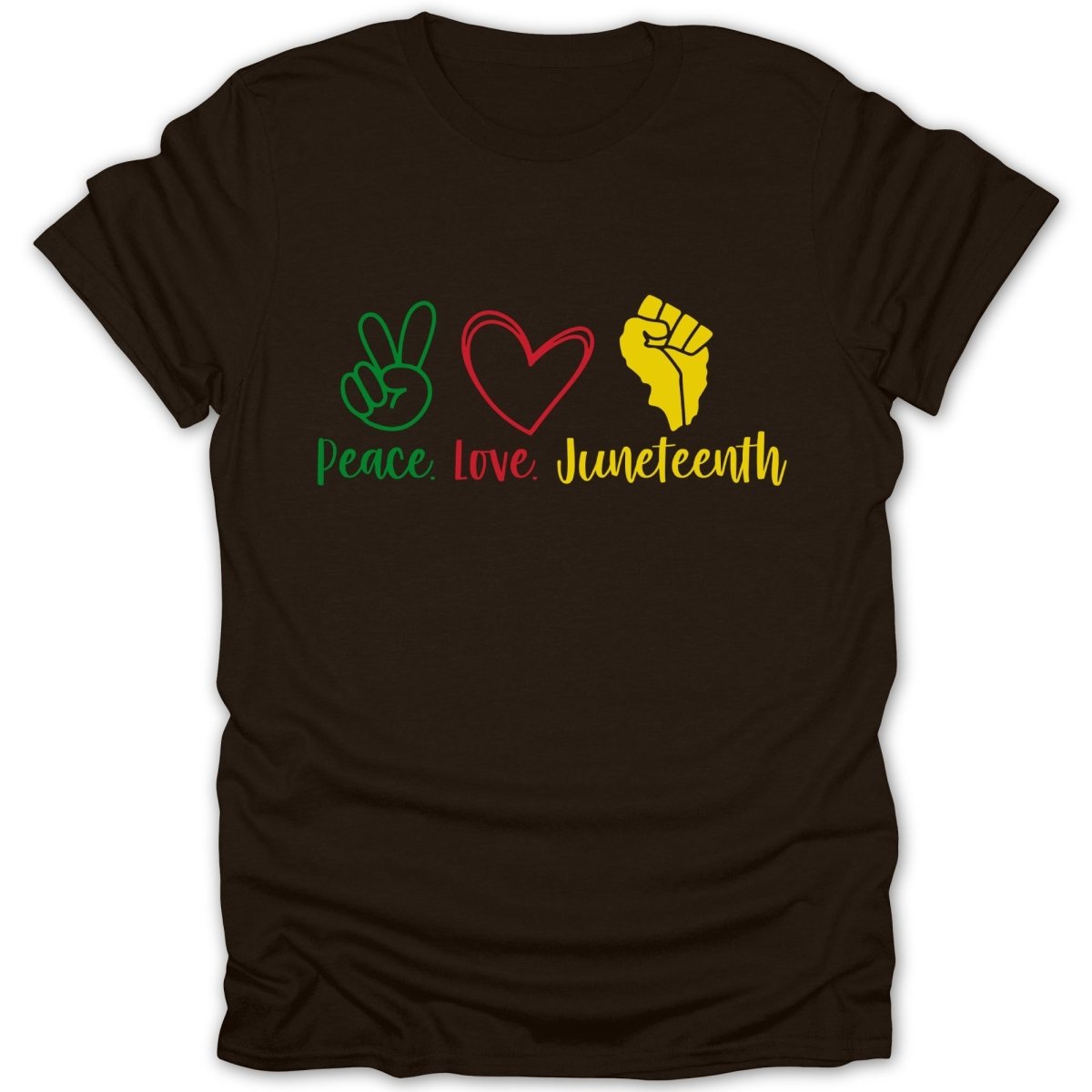Peace Love Juneteenth Tee - Zion Threadz
