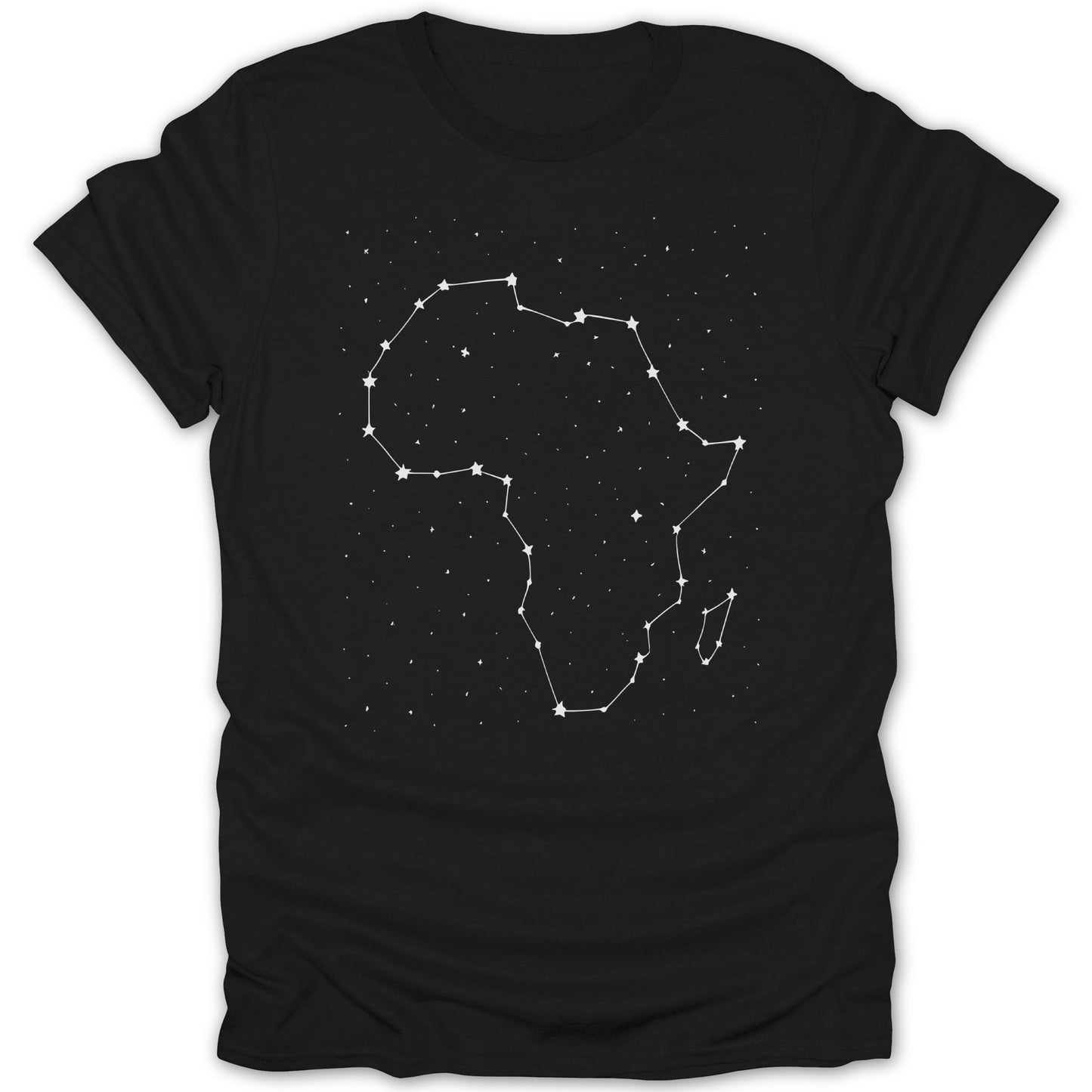 Stargazing African Continent Constellation Design T-shirt