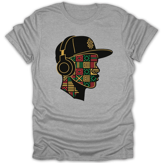 Hip Hop Man Pattern Tee - Zion Threadz
