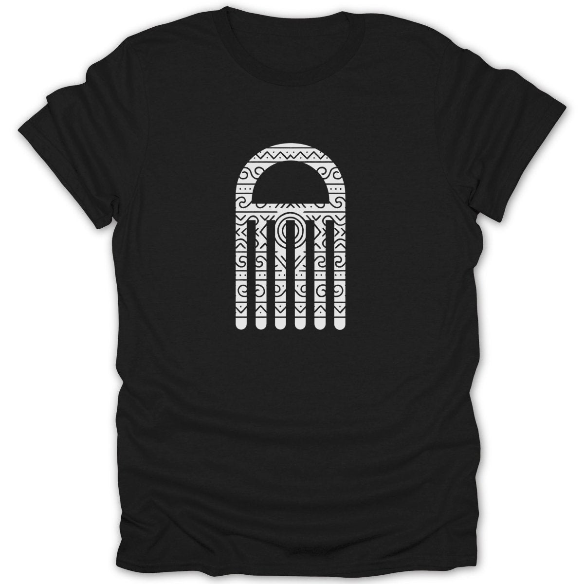 Adinkra Duafe Pattern Tee - Zion Threadz