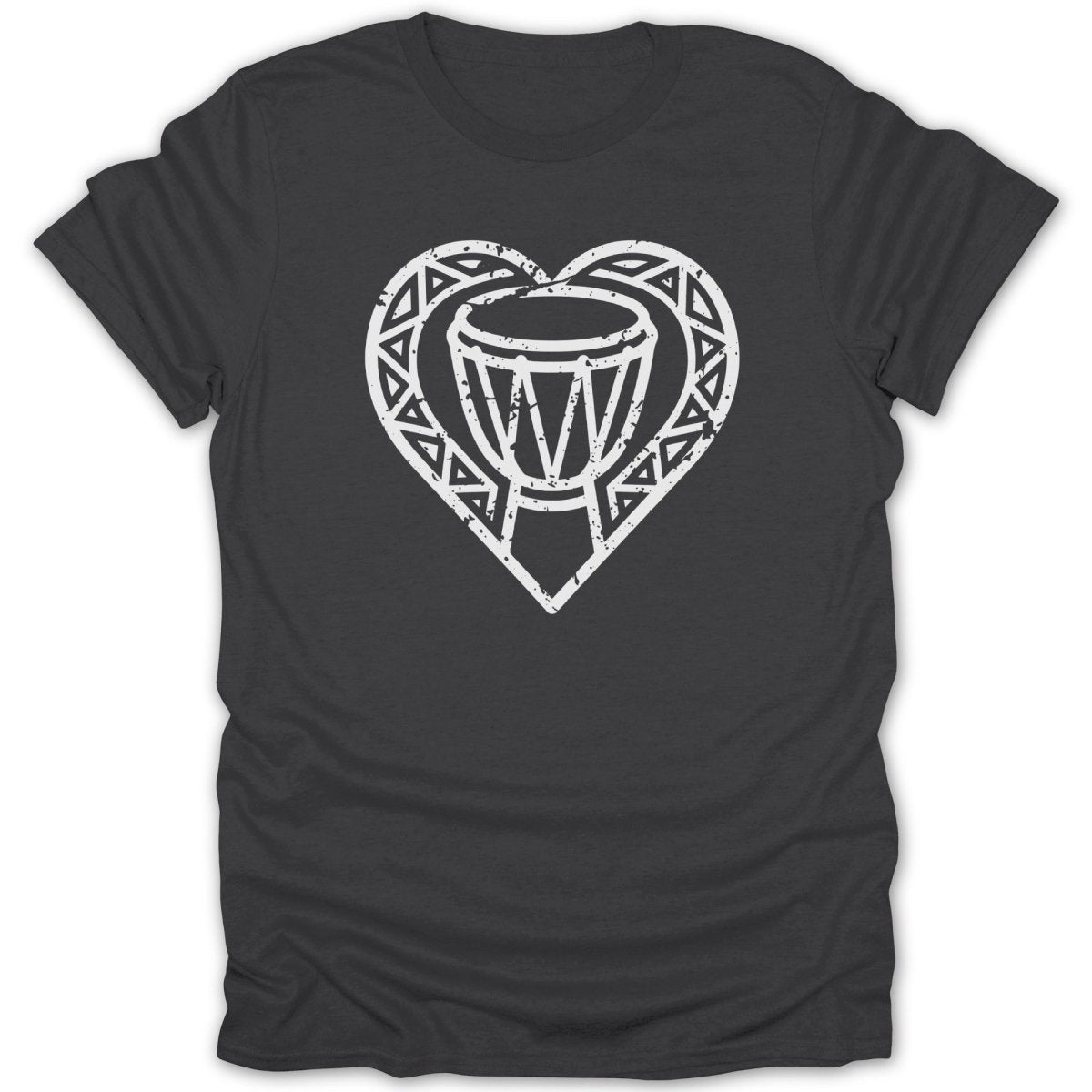 Heart Beat Drum Distressed Tee - Zion Threadz