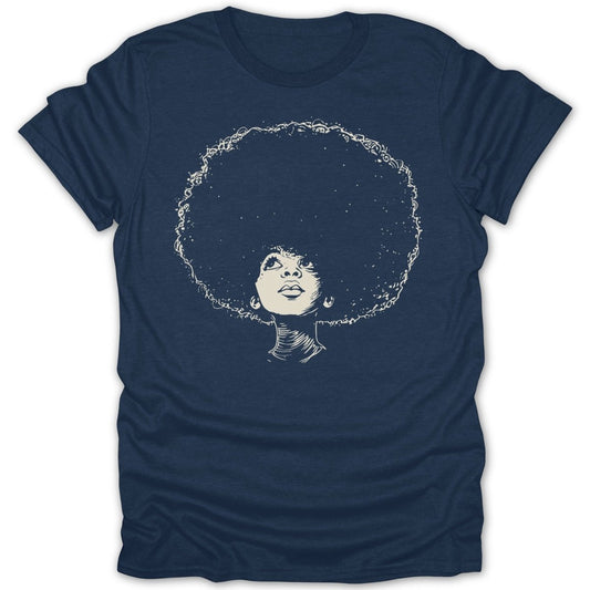 Artistic Afro Girl Portrait W Tee - Zion Threadz