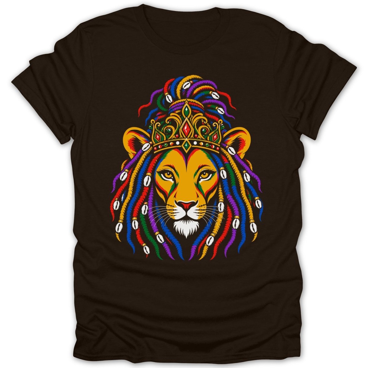 Reggae Lioness With Dreads PB Tee - Zion Threadz