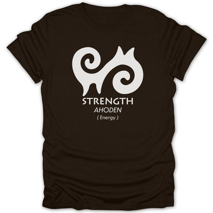 Adinkra Ahoden Strength Tee - Zion Threadz