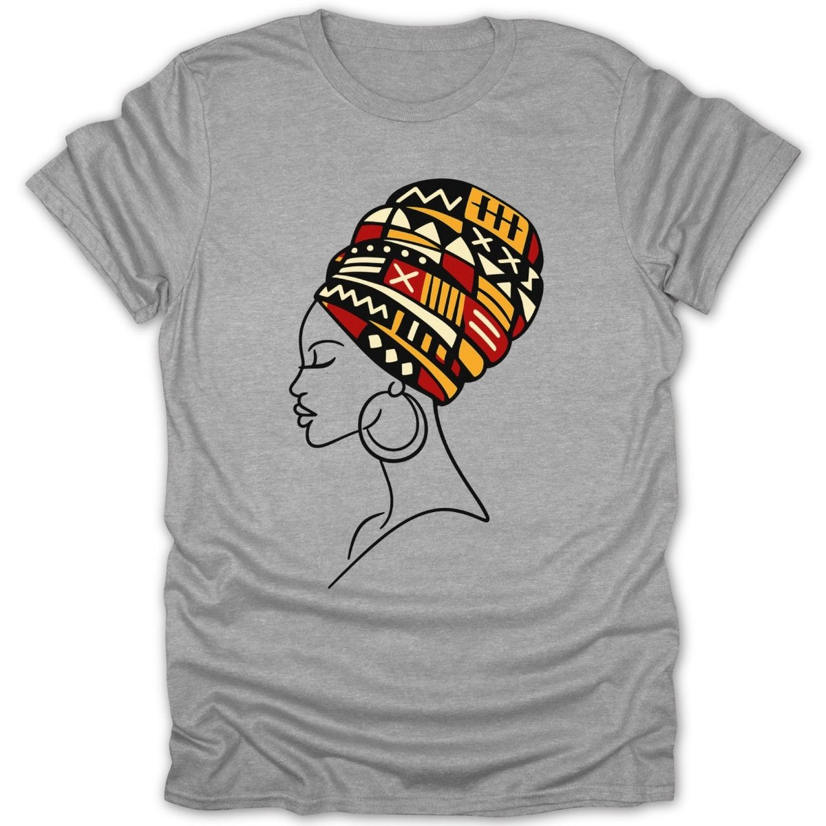 African Queen Stylish Culture Head Wrap Tee - Zion Threadz