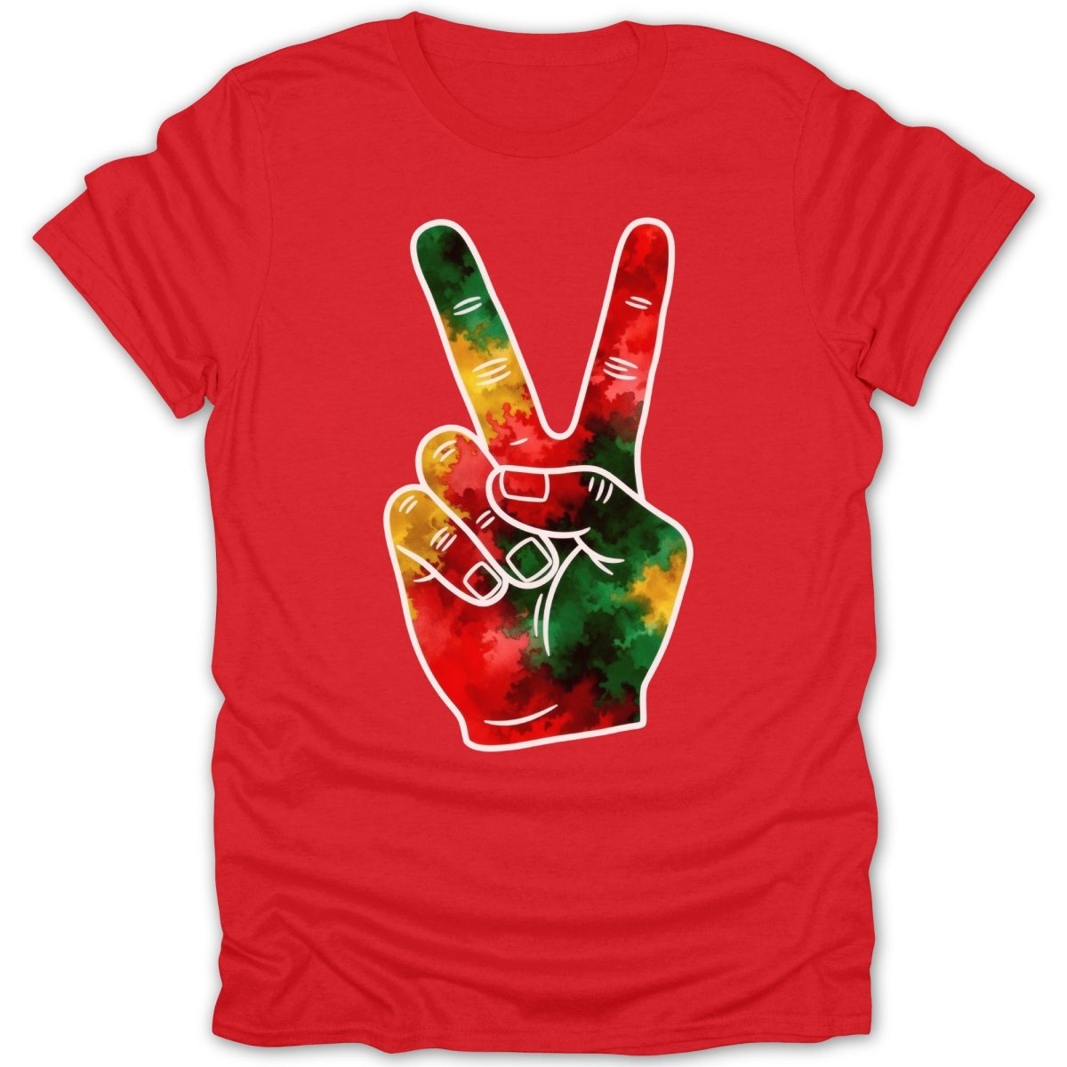 Rasta Peace Sign Tee - Zion Threadz