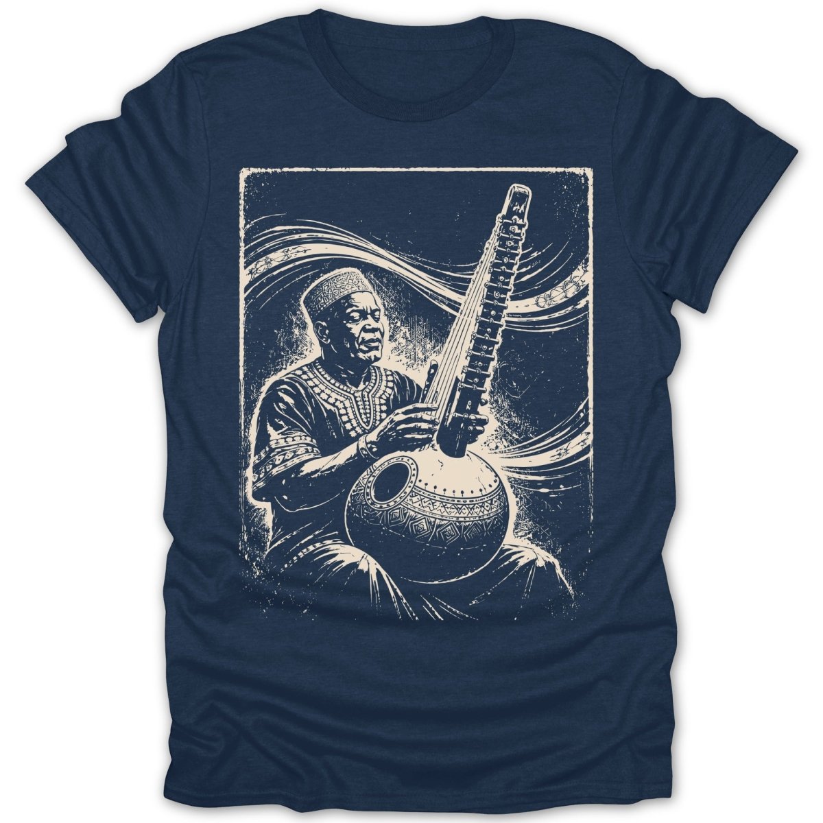 Soulful Kora Musician Tee - Zion Threadz