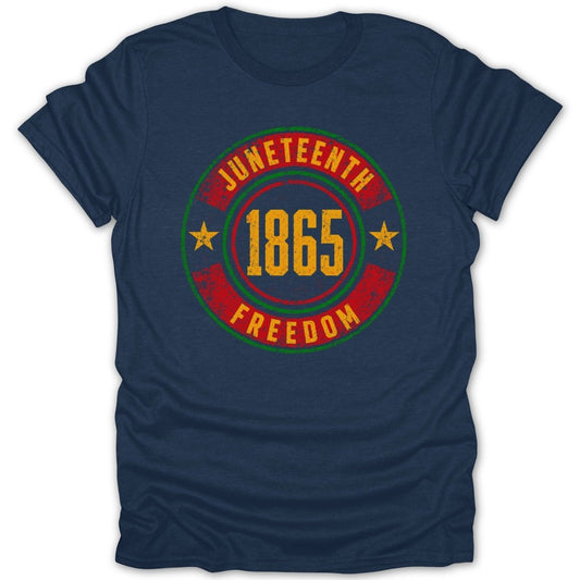 Juneteenth Heritage Freedom 1865 Seal Tee - Zion Threadz