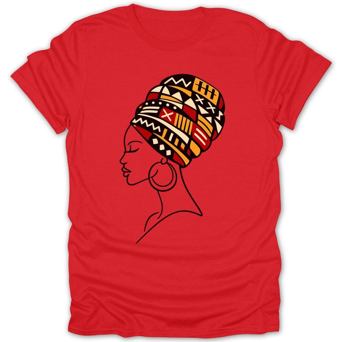 African Queen Stylish Culture Head Wrap Tee - Zion Threadz