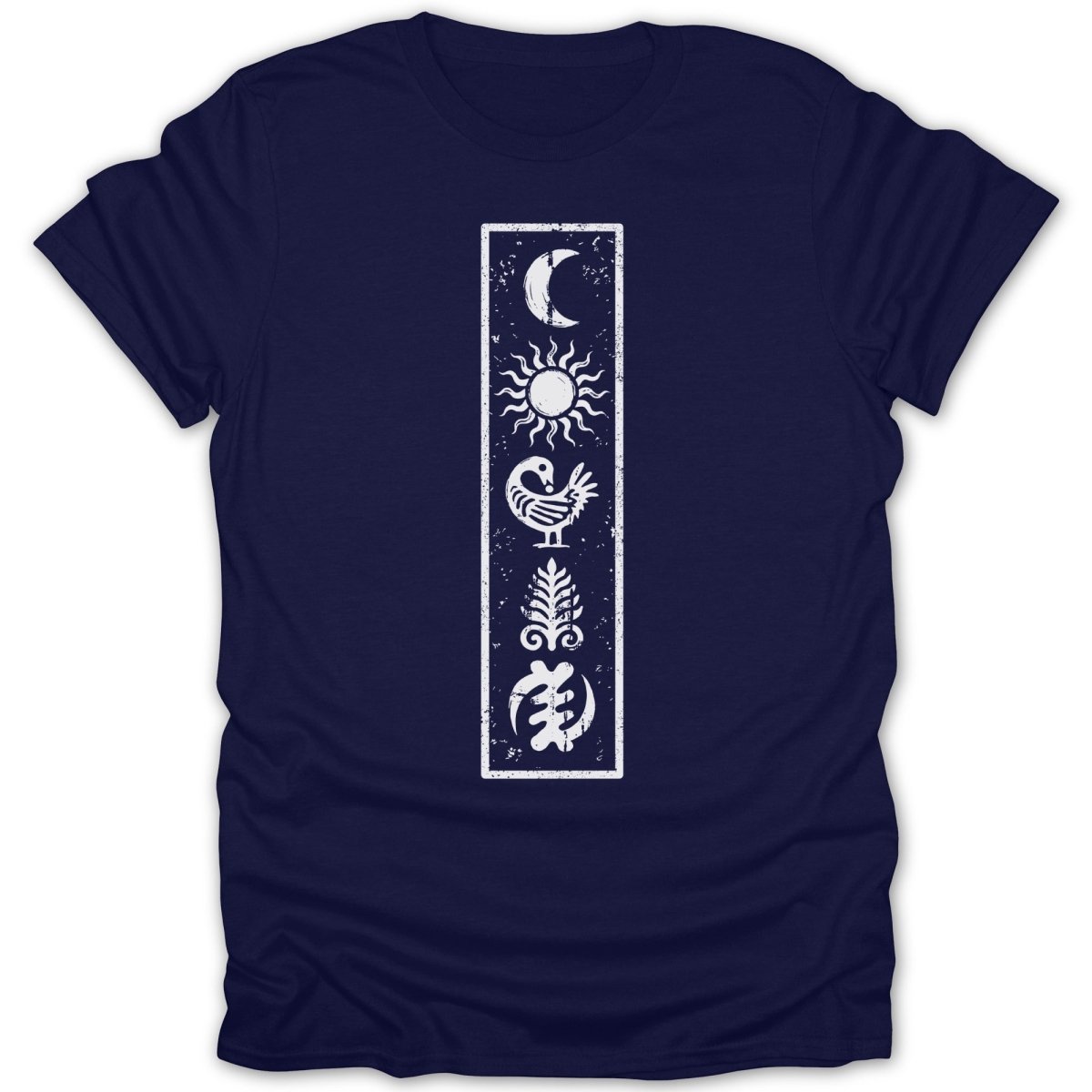 Adinkra Symbols Etched Tee - Zion Threadz