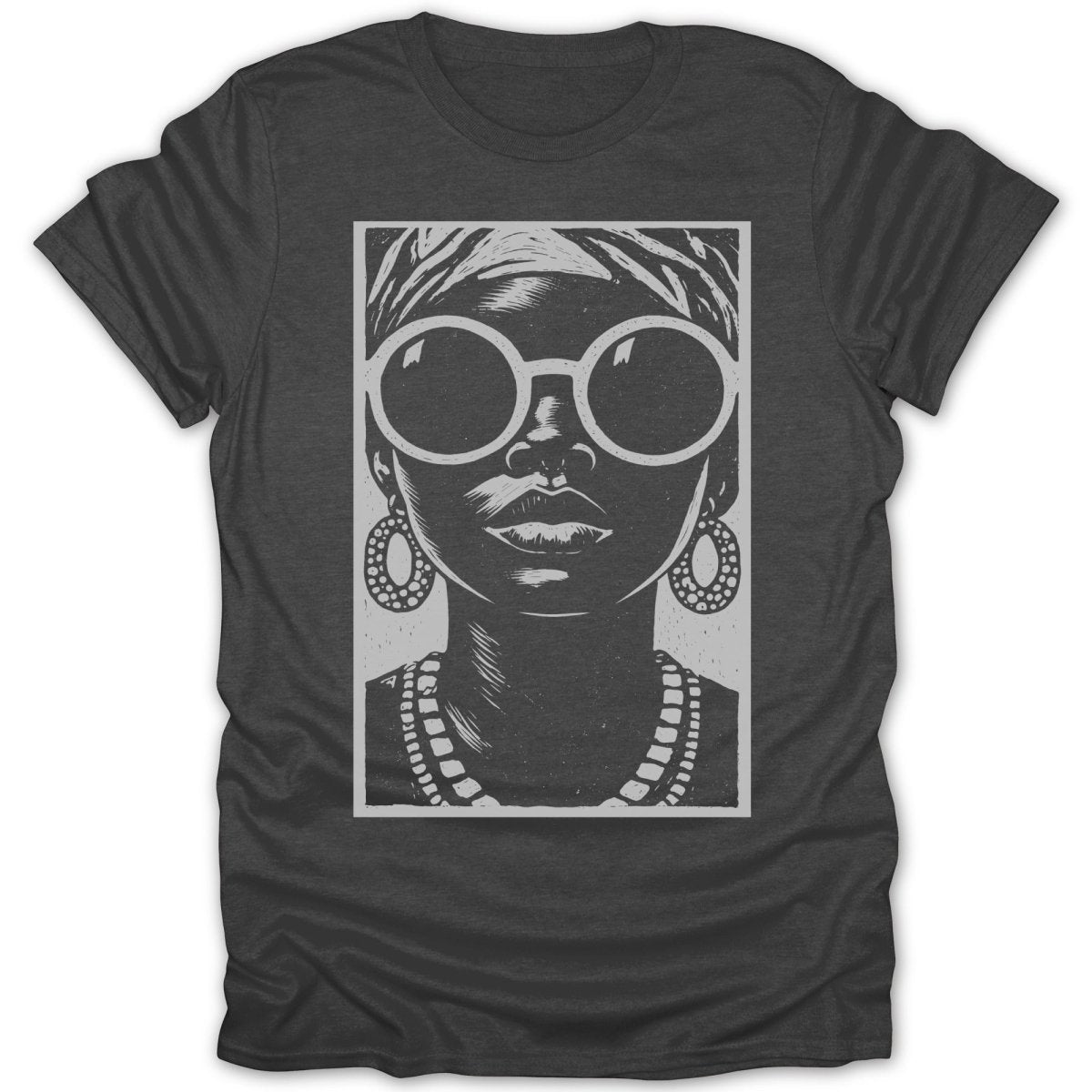 Monochrome Woman Muse Tee - Zion Threadz