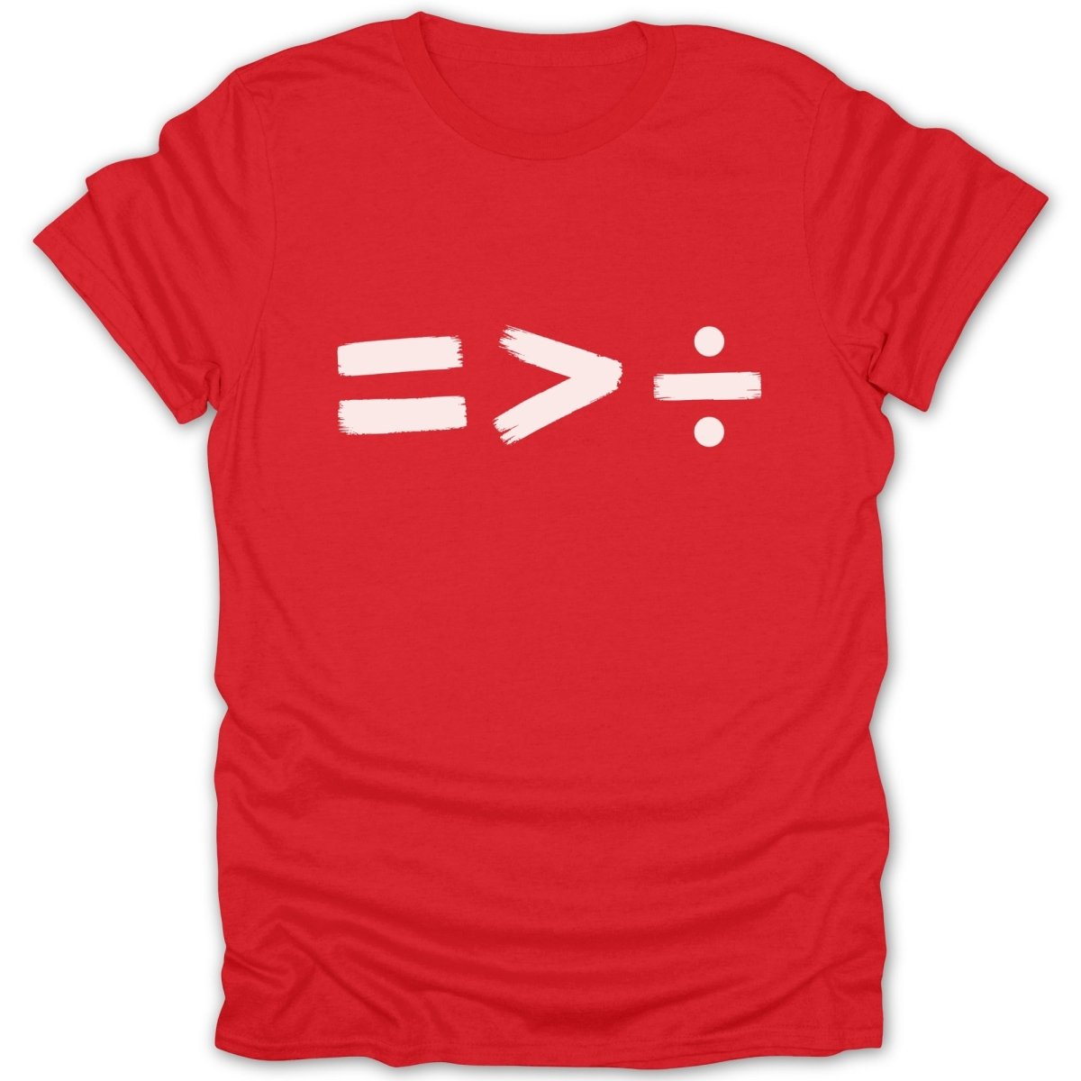 Equality Greater Than Division 2 BW Tee - Zion Threadz