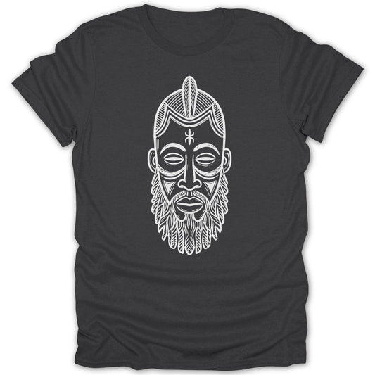 Tribal African Face Mask Tee - Zion Threadz