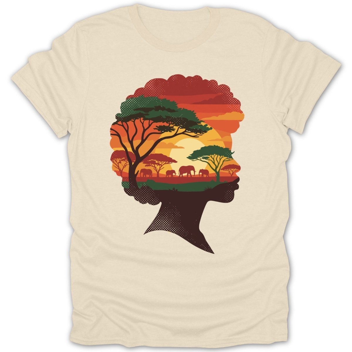 African Silhouette Landscape Tee - Zion Threadz